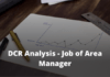 DCR Analysis – Job of Area Manager