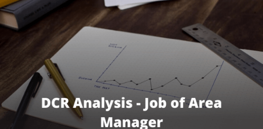 DCR Analysis – Job of Area Manager
